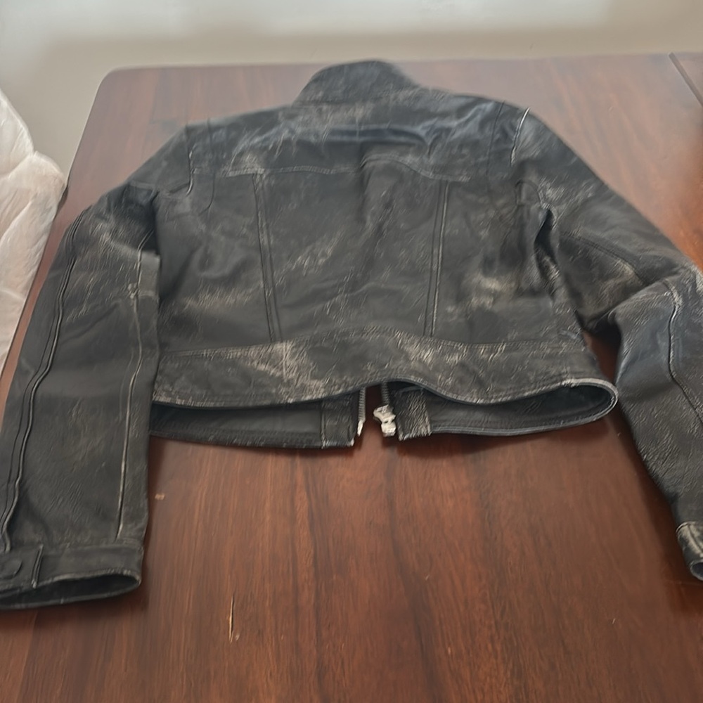 Edgy Black Leather Jacket - Picture 2 of 2